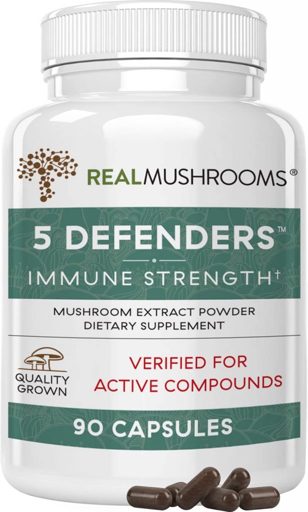 Real Mushrooms 5 Defenders Organic Mushroom Blend Capsules by Real Mushrooms